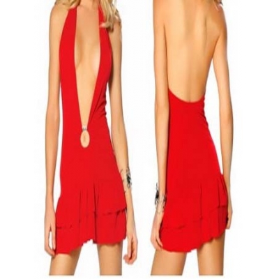 sexy red babydoll dress M3163c