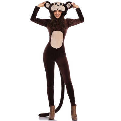 Halloween costumes for women sexy monkey cosplay bodysuit M40694