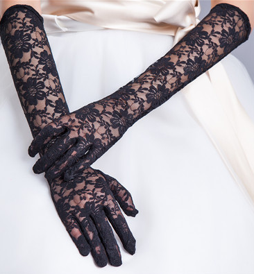 Sexy lace length gloves G1501