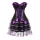 Purple corset with skirt 50 CM