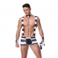 Prison Uniform Outfit Striped Men Costume Sexy Lingerie Vendor 20196