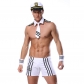 Navy Outfit Roleplay Costume Lingerie White Men Underwears 20198