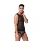 Pole Dancing Black Mesh See Through Bodysuit Men Erotic Costumes 20203