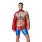 Superman Role Play Costume Spider Man With Red Cloak Cosplay Lingerie 20205
