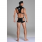 Police Cosplay Costume Male Corset Leather Sexy Set Strong Underwear 20210