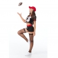 Stage Suit Sportswear Sexy Black Rugby Cheerleader Costume Uniform MS4885