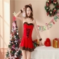 Women Leopard Print With Tail Day Sexy Christmas Party Christmas Red Dress DL2020