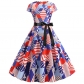 Note Print Summer Big Swing Women Clothing Star Dress JY13887