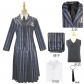 The Addams Family Costumed Female Wednesday Same Style Cosplay School Uniform YZ411