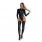 Wholesale Leather Model Jumpsuit Patent Leather Sexy Cat Girl Bodysuit 6827