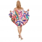 Women New Loose Summer Casual Dress One Shoulder Bat Sleeve Skirt YM8626