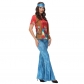 Halloween Costumes 70s Retro Disco Hippie Stage Cosplay Hiphop Costume MS1772