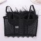 Fashion Lace Mesh Suspender Hollowed Out Vest Sexy Feather Wipe Chest KN8058