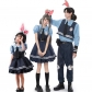 Movie  Zootopia  Cosplay Judy Police Costume Anime Rabbit Sheriff Parent-Child Suit DL2040
