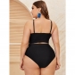 Backless Mesh Hollow Out Mini Bikini Sexy Fat Women Swimsuits 20171