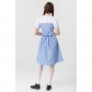 The Wizard Of Oz Cosplay Dorothy Adult Stage Costume Elise Maid Dress YM0915