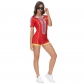 Checkered One Piece Racing Uniform Night Club Cheerleading Stage Costumes MS5062