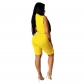 Women Sleeveless Digital Printing Clothing Summer Sets Two Piece 8614