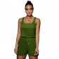 short one piece workout rompers and jumpsuits for women M30140