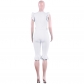 female jumpsuit classy short sleeve jumpsuit M30149