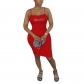 sexy slim-fit rhinestone sling elastic bodycon mini dress M30153