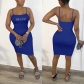 sexy slim-fit rhinestone sling elastic bodycon mini dress M30153