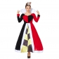 Halloween Cosplay Queen Of Hearts Dress Poker Party Performance Costume SM20282