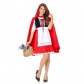 Halloween Little Red Riding Hood Cosplay Red Maid Fairy Tale Adult Costume SM20283