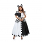 Elise Wonderland Halloween Cosplay Plaid Mickey Mouse Costume DL2029