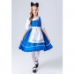 Garden Alice Parent Halloween Stage Children Maid Dress Costume YM0919