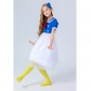 Girls Cartoon Costume Children Donald Duck Cosplay Halloween Navy Sailor Dress YM0920