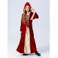Red Retro Style Long Sleeve Medieval Court Vampire Halloween Children Costume YM803