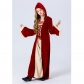Red Retro Style Long Sleeve Medieval Court Vampire Halloween Children Costume YM803