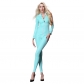 Long Zipper Open Pole Catsuit Costume Jumpsuit Long Sleeve Bodysuit XX6771
