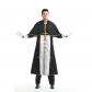 Halloween Black Party Male Priest Godfather Missionary Cosplay Costume XY82225