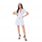 Halloween Carnival Dress Fun Nurse Bathrobe Style Hot Short Nurse Cosplay SL3361