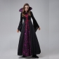 Halloween Evil Demon Court Queen Vampire Stage Costume Cosplay Dress YM8728