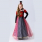 Children Princess Alice In Wonderland Costume Queen Of Hearts Cosplay YM8736