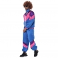 Retro 80's Disco Costumes Hippie Adult Dance Movement Hip Hop Clothes S5573