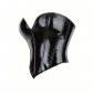 Heart Shaped Shiny Leather Plastic Tight Waistband PVC Breast Support Corset AM22116