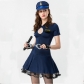 Sexy Women Police Blue Cop Officer Uniform Dress Halloween Costumes M40762