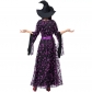 Print Funny Magic Broom Witch Cosplay Costume Wizard Jumpsuit Halloween M40768