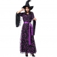 Print Funny Magic Broom Witch Cosplay Costume Wizard Jumpsuit Halloween M40768