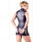Leather Tight Skirt One Piece Bodysuit Soft Skin Sexy Shorts Jumpsuit N1125