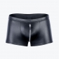 Men Sexy Club Leather T-shirt Tights Zipper Open Crotch Pant N806