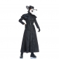 Halloween Adult Steampunk Style Plague Doctor Costume Bird Beak Mask Suit SM2011