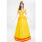 Halloween Dress Cosplay Yellow Beauty And Beast Biqi Belle Princess Uniform YM2897