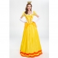 Halloween Dress Cosplay Yellow Beauty And Beast Biqi Belle Princess Uniform YM2897