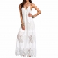 Long Beach White Lace Sexy Dress M30384