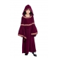 Children Wine Red Vampire Wizard Clothing European Vintage Court Dress Up M40647